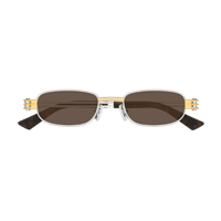 Occhiali da sole Bottega Veneta BV1381S001-SILVER-SILVER-BROWN50 - BV1381S001-SILVER-SILVER-BROWN50